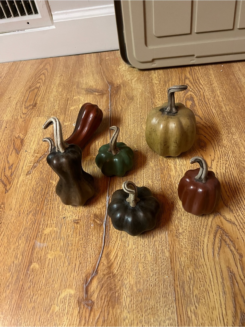 Mexican handmade. Decorative Ceramic Autumn Pumpkins - Set of 6